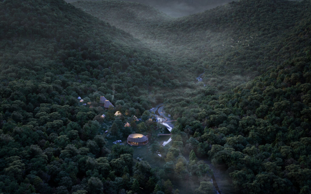 I samarbejde med det danske arkitektfirma Tredje Natur og det japanske ingeniørfirma Structured Environment, har henrik-innovation vundet konkurrence om bæredygtig turisme i natursmukke omgivelser i Japan.  